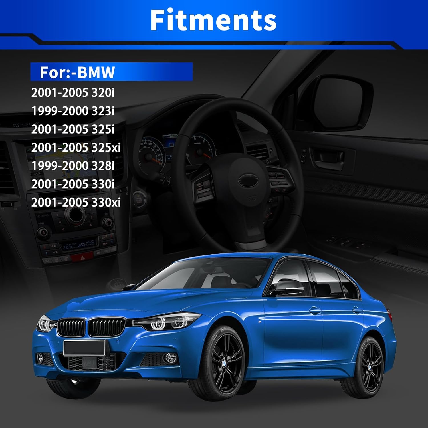 Upgraded 61316902184 Master Power Window Switch Front Left Driver Side for:-BMW 320i 323i 325i 325xi 328i 330i 330xi Window Control Switch, 901-525 1S13016 (1PC)