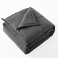 Vista 1 de HOSUKKO Manta con peso, manta pesada gris de 3 libras, manta transpirable (36 x 48 pulgadas, 3 libras)