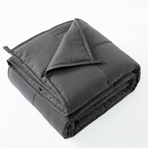 Miniatura 6 de HOSUKKO Manta con peso de microfibra para niños, 10 libras, gris, 41 x 60 pulgadas