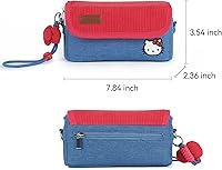 Vista 2 de Cómoda bolsa de almacenamiento para cámara de viaje compatible con DJI Osmo Pocket 3, forro suave que absorbe los golpes y correa desmontable