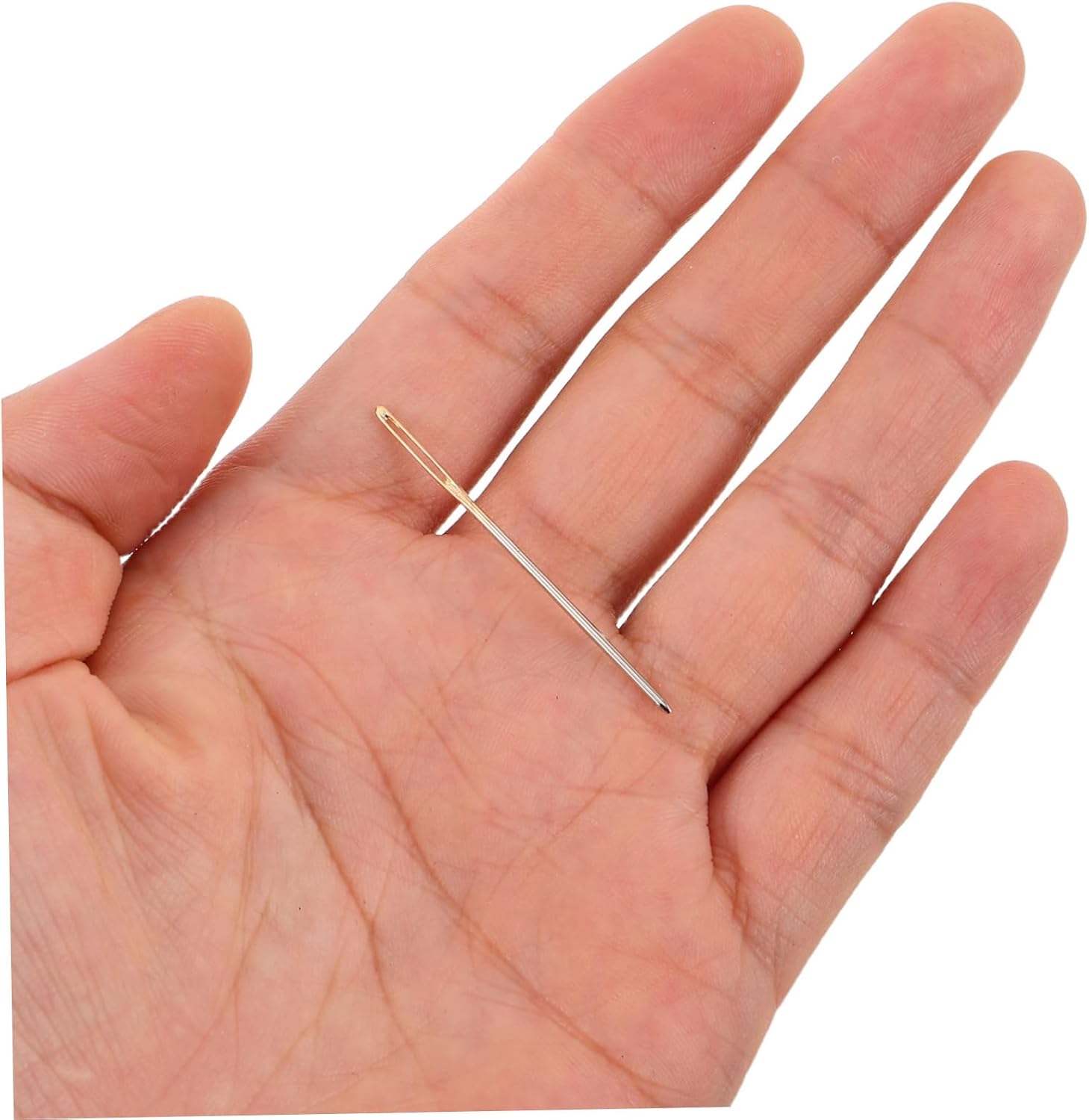 TOKIDNY 90pcs Hand Sewing Needles Kit with Large Eye and Fine Point Design Metal Embroidery Needles for Bead Art and Leather 40mm 38mm 34mm for Cross Stitch and Quilting