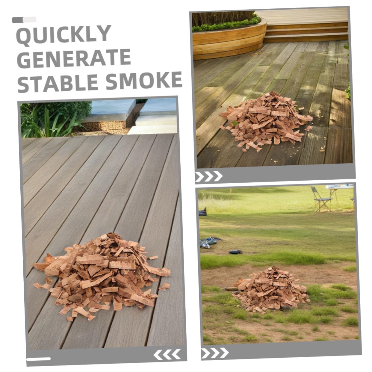 Homoyoyo BBQ Räucherchips für Grill und Smoker mit Apfelaroma