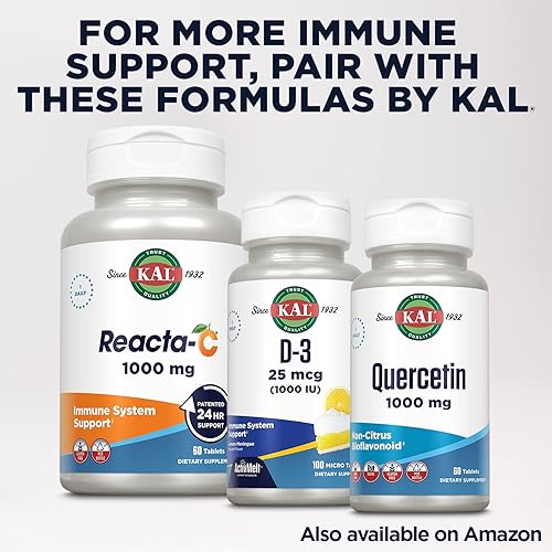 Miniatura 6 de KAL Tri Zinc 50mg con citrato de zinc, quelato de aminoácido de zinc y picolinato de zinc, suplemento de metabolismo saludable y apoyo inmunológico,