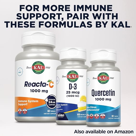 KAL Tri Zinc Supplement 50mg for Men & Women, Non-GMO, 90 Ct Tablets | Zinc Citrate, Amino Acid Chelate, Picolinate, 50 mg per Serving, Immune System Support for Adults, Vegan, Gluten Free