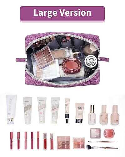 Miniatura 2 de Neceser de maquillaje para viaje mini bolso de cosméticos para mujeres y niñas Púrpura NW5018