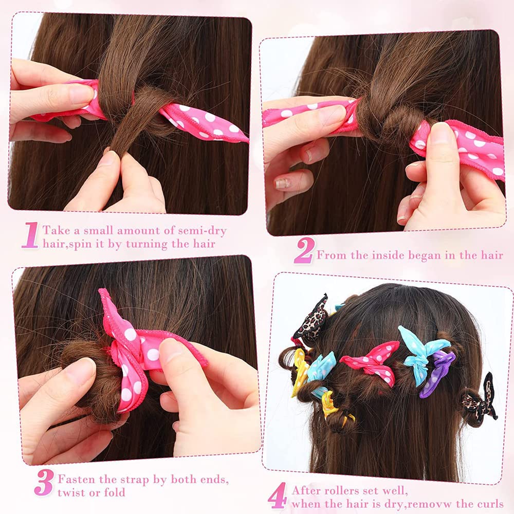 6 Pcs Hair Curlers No Heat Durable Flexible Foam Sponge Hair Curlers DIY Sponge Hair Styling Rollers Tools for Women Girls - Image 4