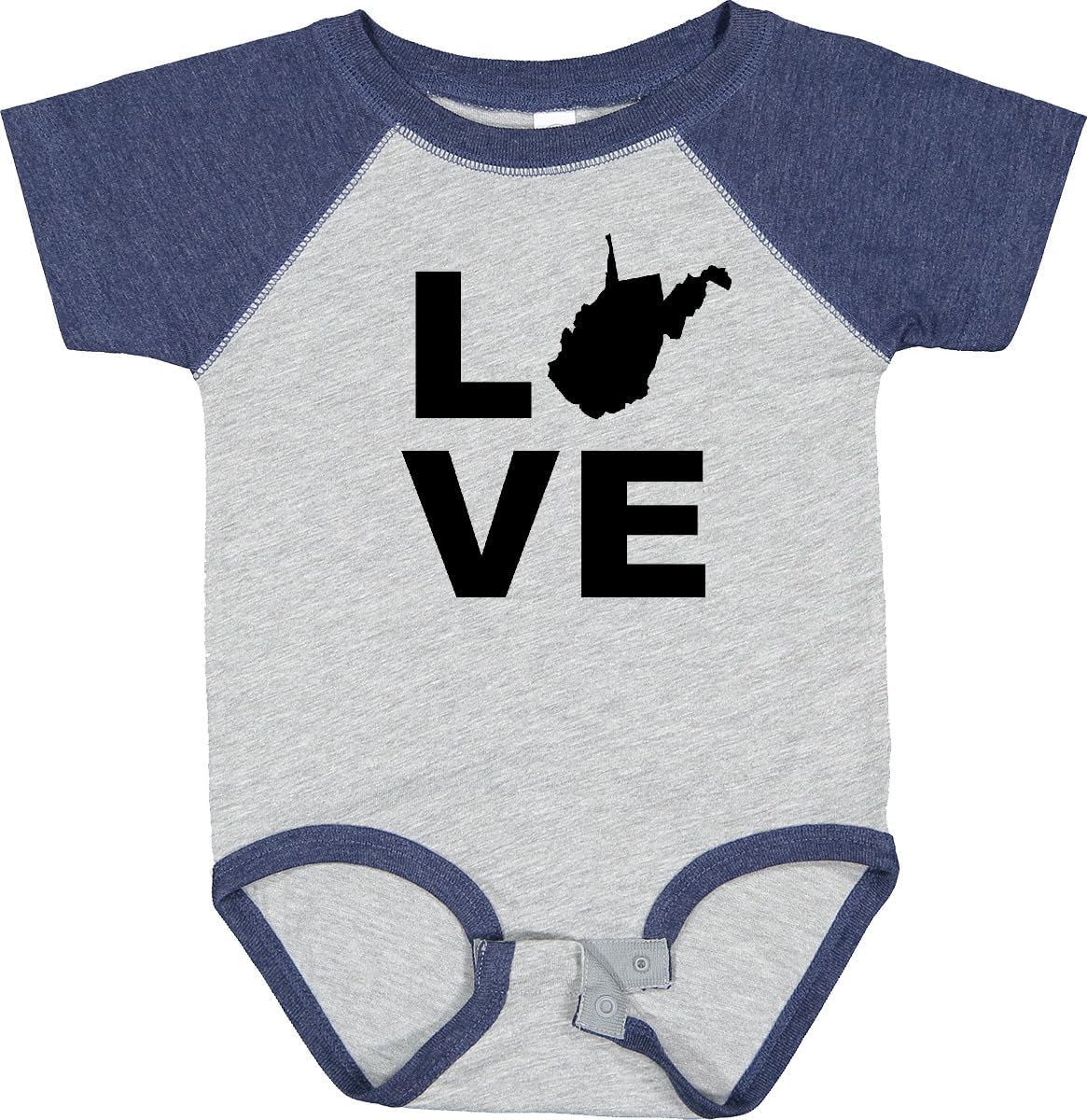 inktastic Love West Virginia Baby Bodysuit