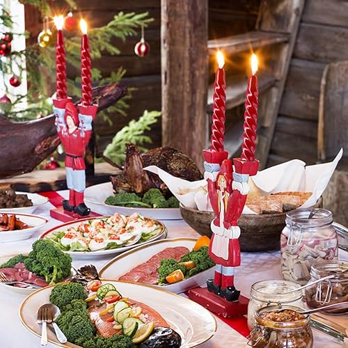 Miniatura 4 de Juego de 4 velas cónicas de 10 pulgadas de largo con aspecto metálico brillante, velas cónicas sin goteo, velas de combustión limpia de 9 horas,