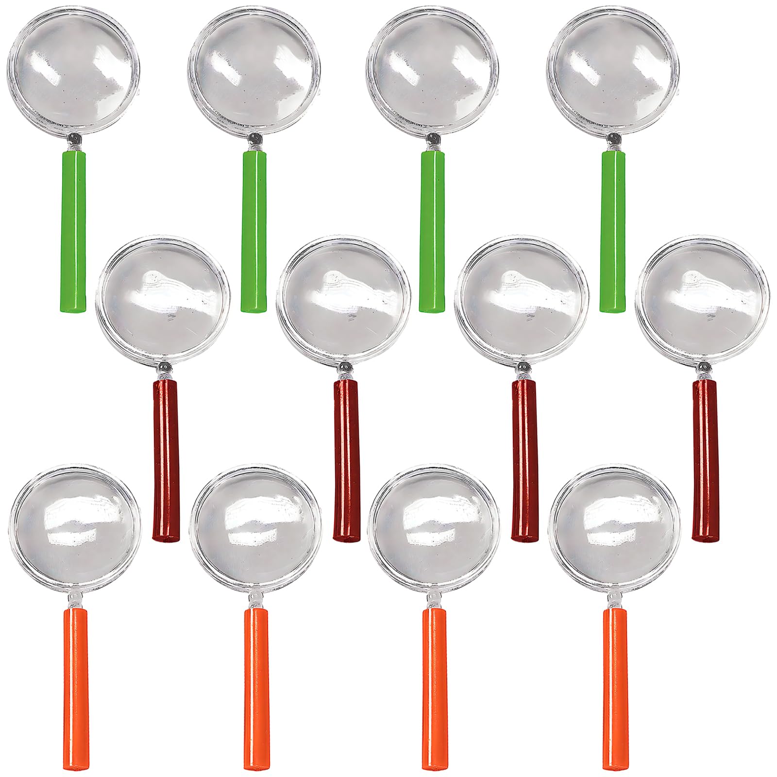 Loupe plastique couleurs assorties pack de 12 accessoires de 4 1/4 pouces enfants