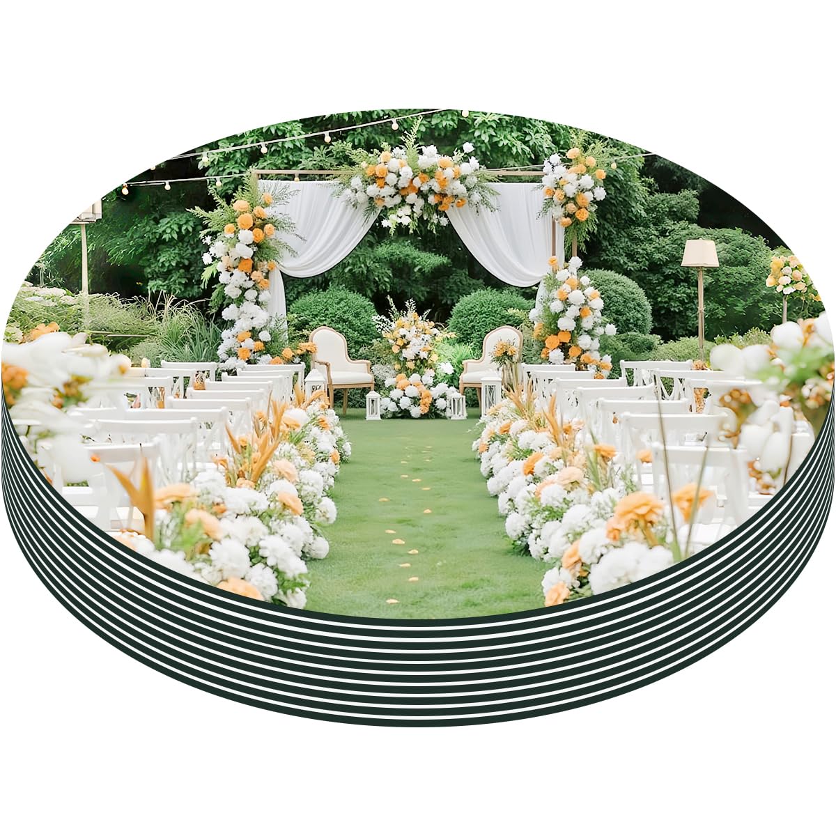 Pasocon Silver Round Mirror Centerpieces For Tables Decorations, 12Pcs 12Inch Acrylic Circle Mirror Centerpieces Mirror Tray Candle Plate Centerpiece For Wedding Party Centerpiece Table Decorations Wall Decor