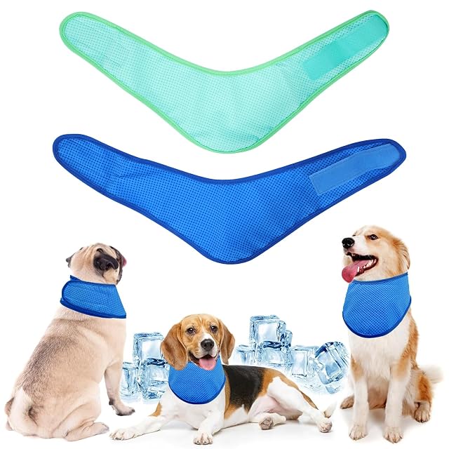 Bandana refrescante para perros, collar de enfriamiento transpirable para mascotas