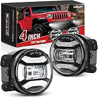 Vista 16 de Nilight Conjunto de Luces LED de Niebla de 4 Pulgadas Compatible con 2007 2008 2009 2010 2011 2012 2013 2014 2015 2016 2017 2018 Jeep Wrangler JK