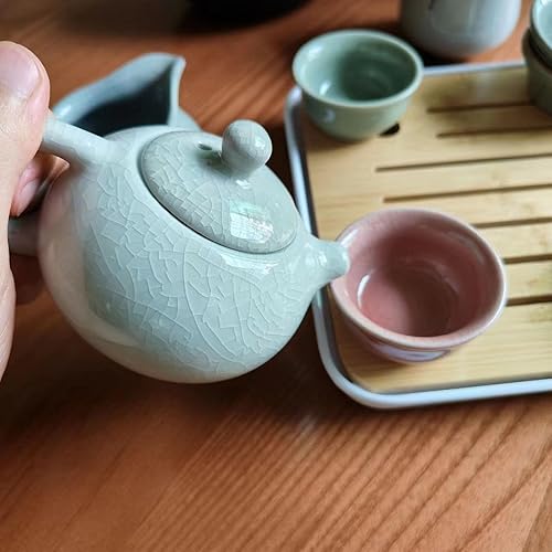 Miniatura 4 de Four Seasons - Juego de té de cuatro colores, juego de té para viajar en cuatro estaciones, adecuado para cumpleaños, ceremonias de graduación, día