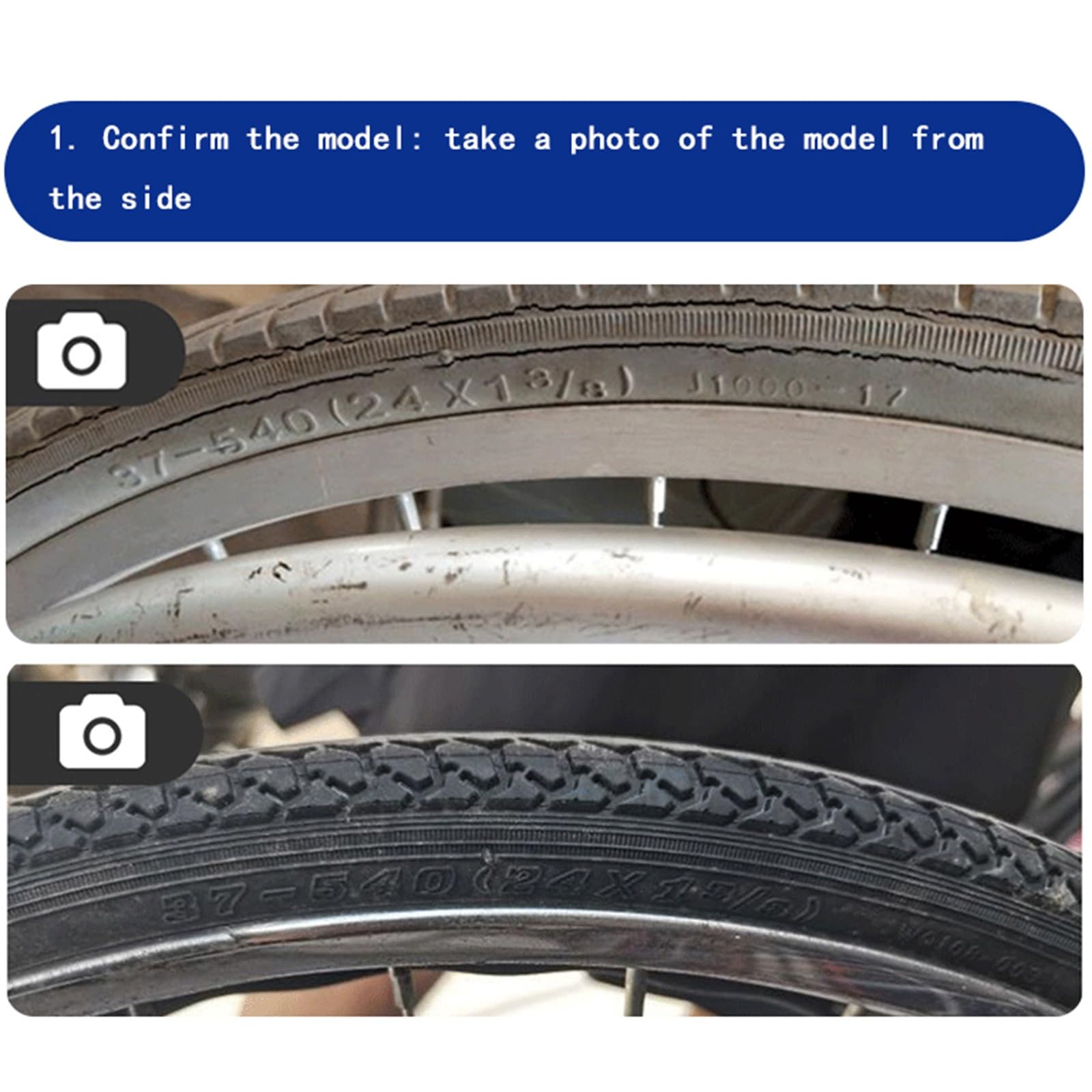 24 zoll Manuelle Rollstuhl Hinten Rad Zubehör Polyurethan Solide Reifen Schwarz Grau Ein Paar(Gray)