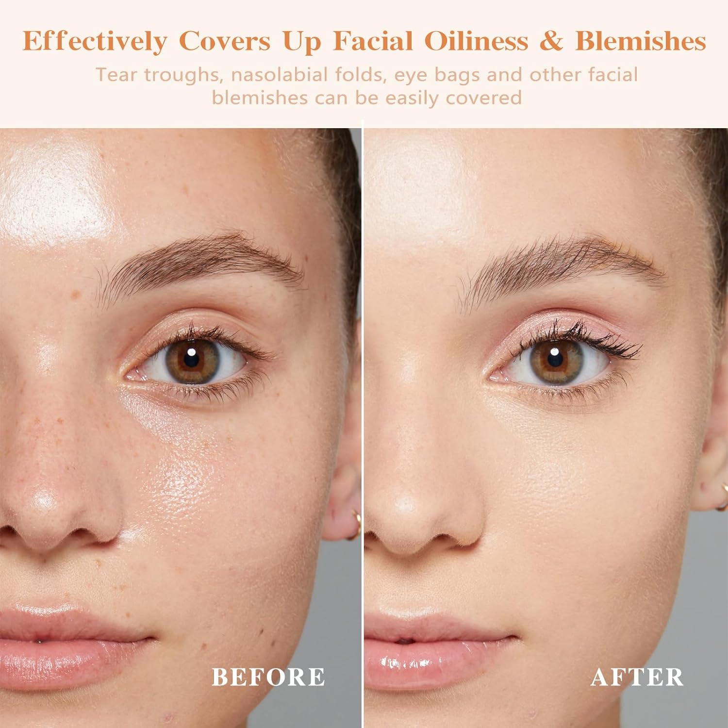 Luvie Glow Foundation Cushion, Mushroom Head Air Cushion CC Cream Foundation, Full Coverage Foundations for Mature Skin, BB Cream for All Skin Types (Warm, 0.64OZ) - Image 3