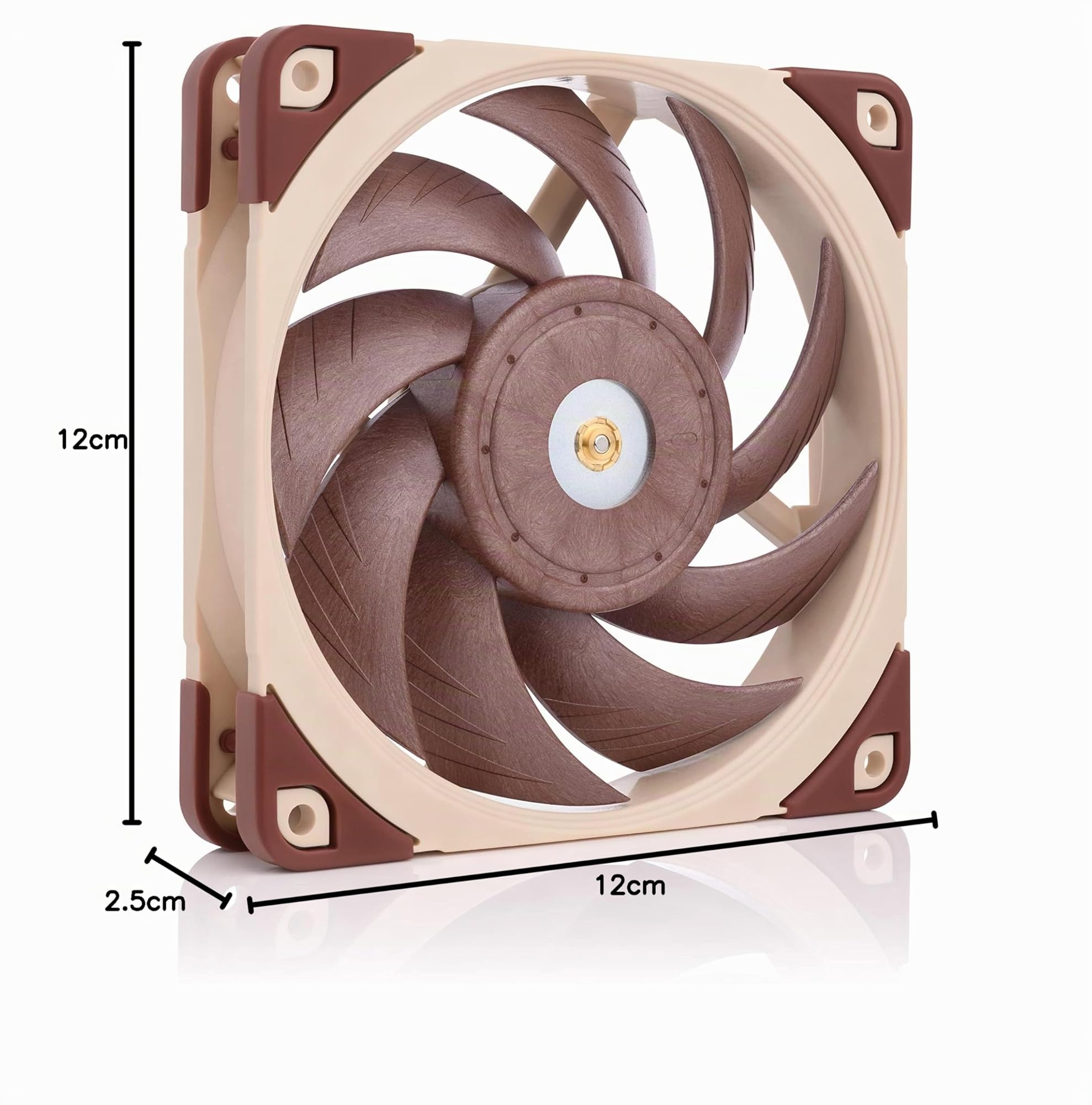 Noctua NF-A12x25 LS-PWM, Ventola Ultra Silenziosa, 4-Pin (120 mm, Marrone)
