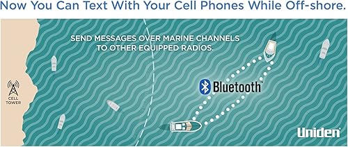 Miniatura 6 de Uniden Radio VHF marina UM725GBTBK, todos los Estados Unidos, Canadá y canales marinos internacionales, potencia de transmisión de 1 vatio25 vatios,