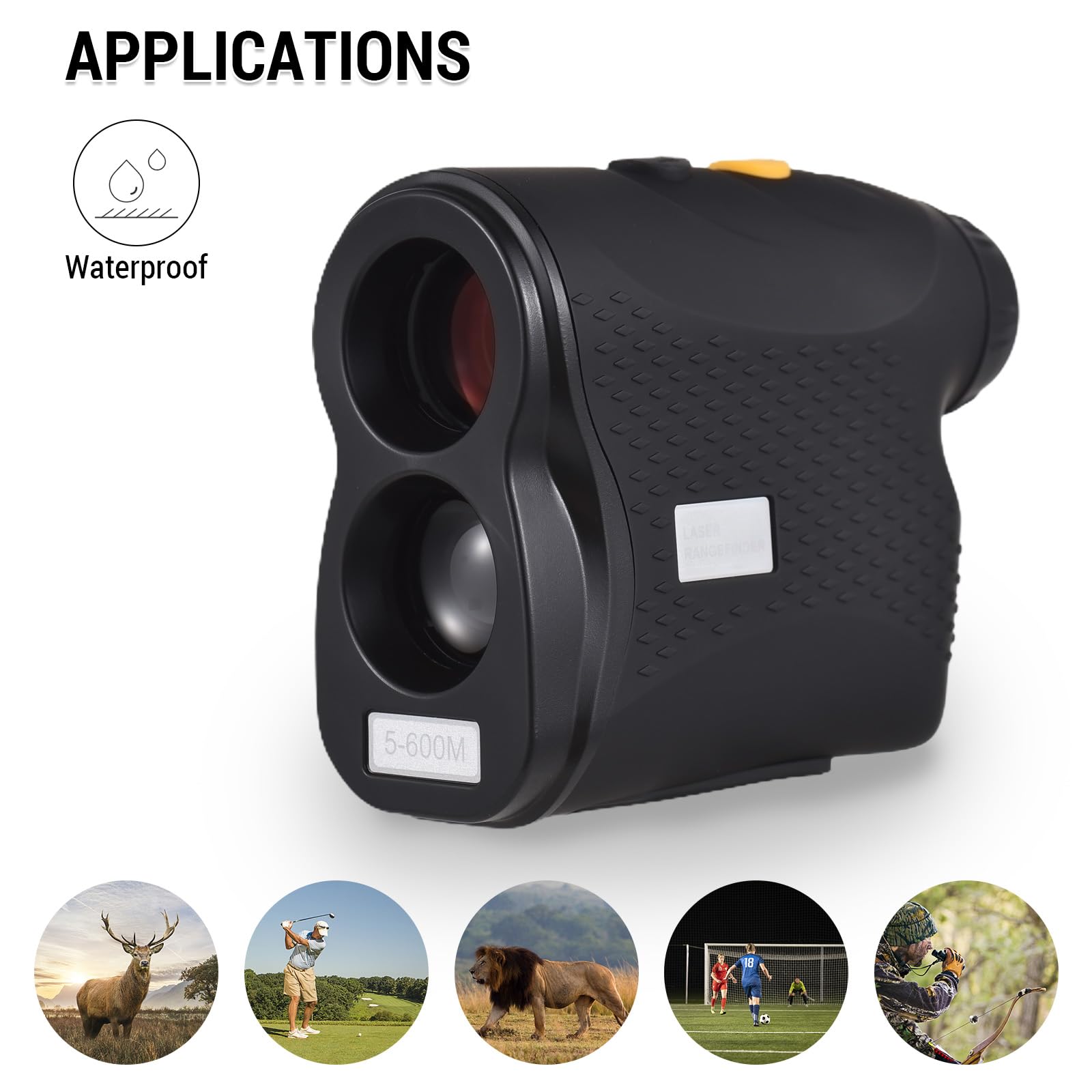 Lixada Telémetro para Golf Telescopio Monocular los 600M/800M/1000M de la Medida de la Caza de Digitaces del Telémetro del Golf