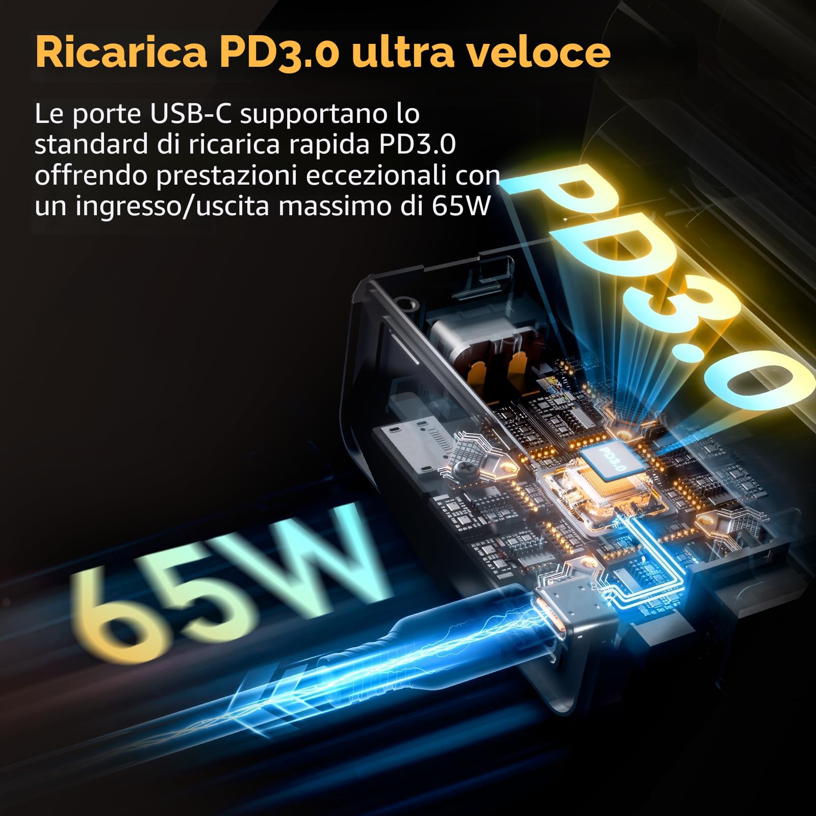 SMALLRIG VB99 SE Batteria con Attacco V, Batteria da 99 Wh / 6800 mAh con Ricarica Rapida USB-C PD 65 W, con D-TAP, USB-A, Doppia Porta DC, Schermo OLED, per Fotocamera, Videocamera, Monitor - 4823