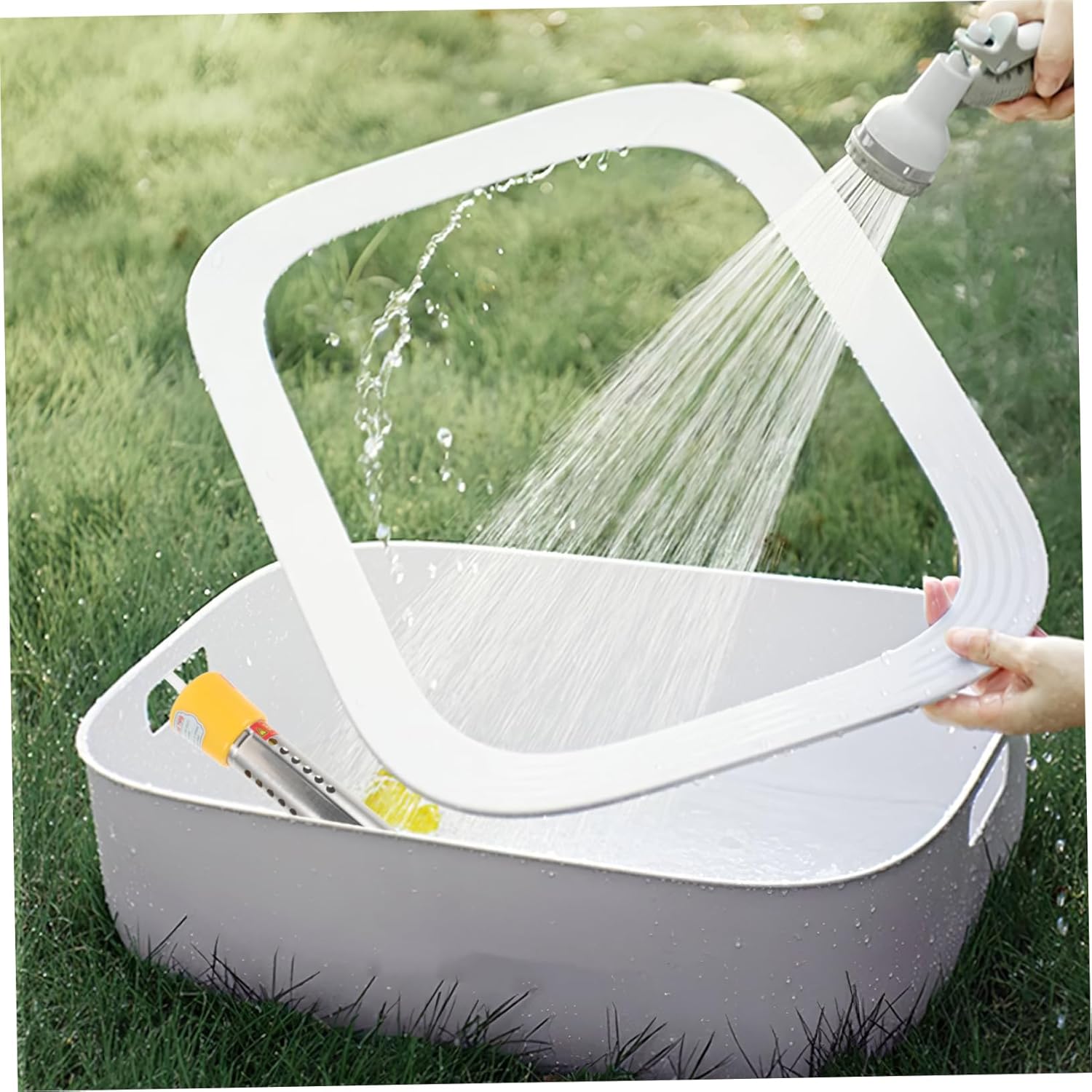 Inflatable Pool Heater Submersible Electric Water Heater for Swimming Pool Compact Design Portable Stainless Steel Protection Us Plug