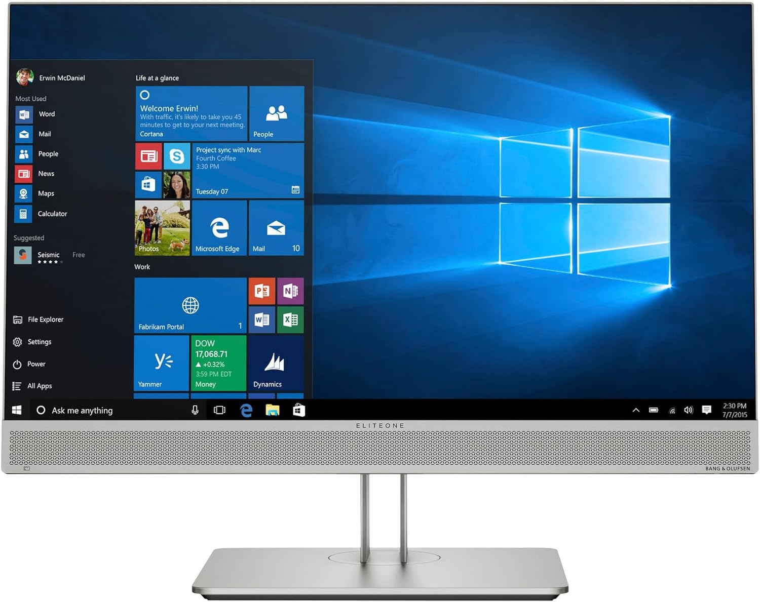 HP EliteOne 800 G5-AIO 23.8"" FHD, Core i5-9500 3.0GHz, 16GB RAM, 512GB NVMe, Windows 11 Pro 64Bit CAM,, Black (Renewed)