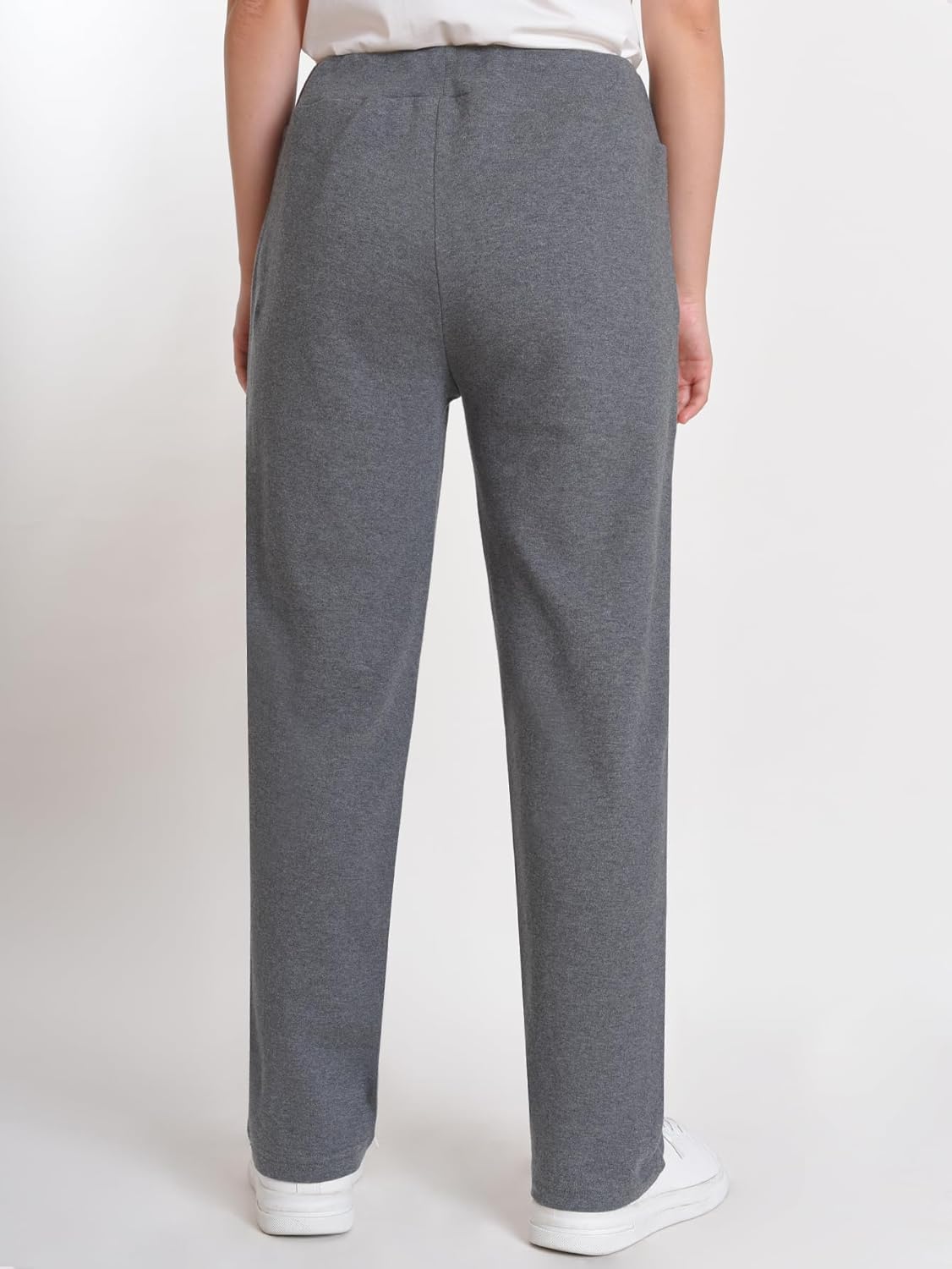 Weintee Women's Petite Pull On Knit Pants for Elderly - Image 2