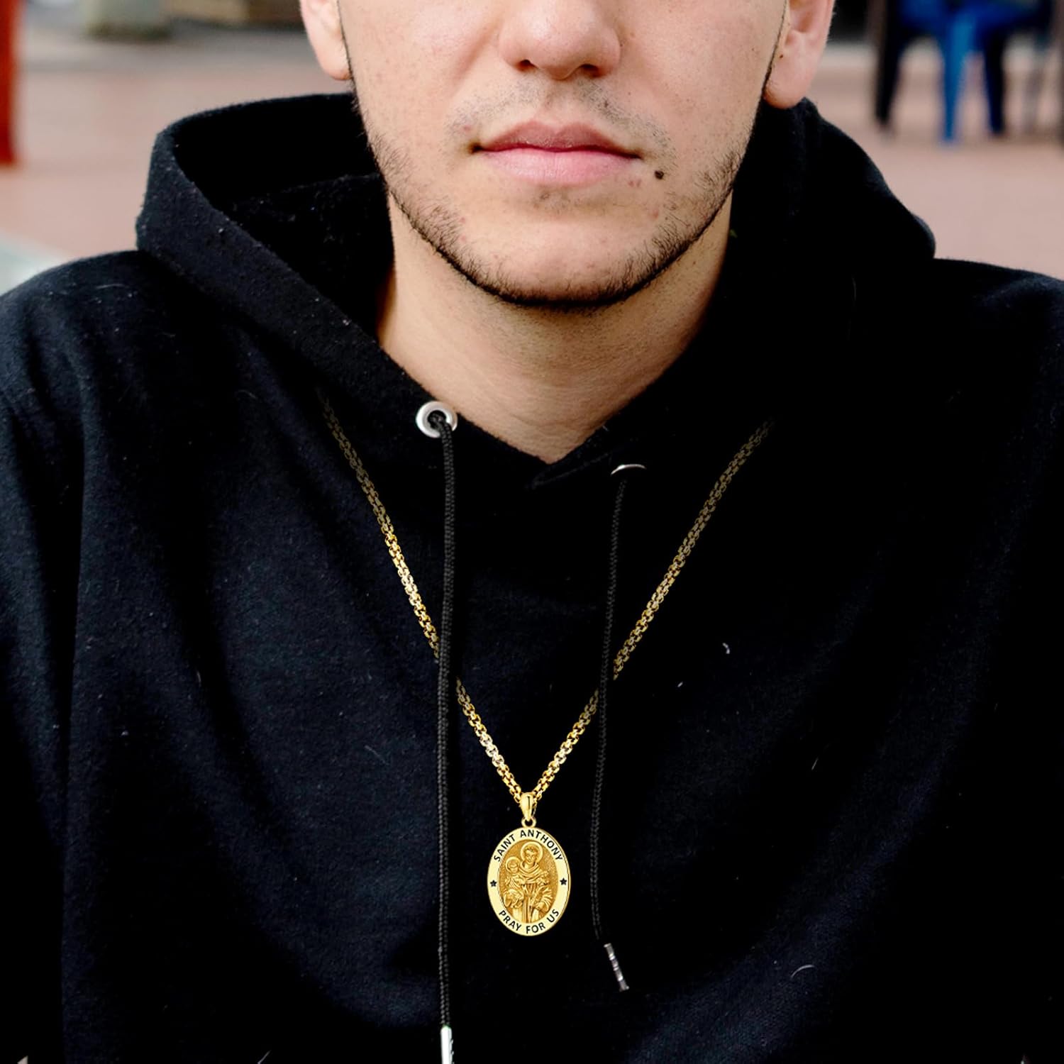 Saint Necklace S925 Sterling Silver Patron St Amulet Medal Protection Pendant Jewelry for Men Women - Image 5