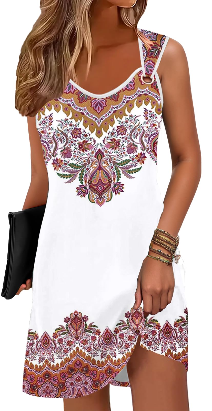 Summer Dresses for Women 2026 Sundresses Beach Swimsuit Cover Ups Sun Dress