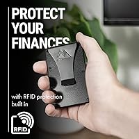 Mountain Voyage Co メンズ ミニマリスト クレジットカードホルダー, マット レッド, ミニマリスト