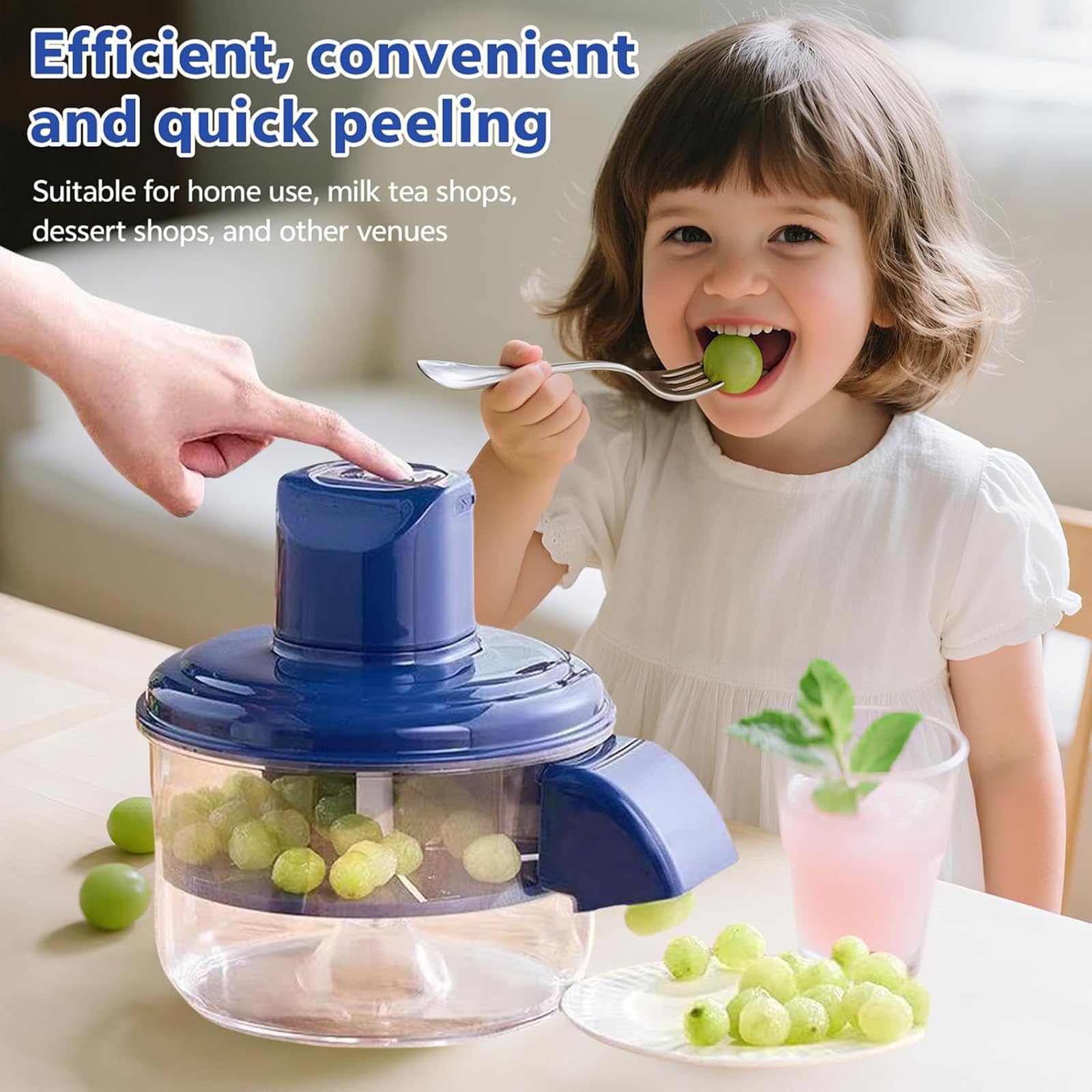 Dispositivo di rimozione automatico della pelle della frutta per piccoli prodotti ricaricabile a batteria facile da pulire gadget da cucina pelapatate elettrico per piccoli frutti
