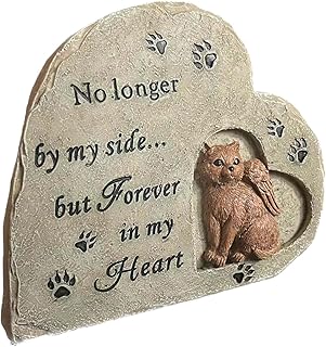 WeiLaiKeQi Pet memorial pedras para gatos pet lápide lápide à prova dwaterproof água pet memorial lápide gato sepultura para fora do gramado ao ar livre