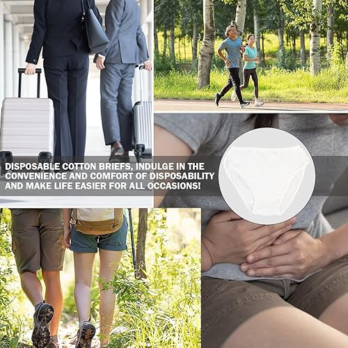 Miniatura 7 de GYOTUU Ropa interior desechable para hombre, 10 piezas, ropa interior de algodón para viajes, fitness