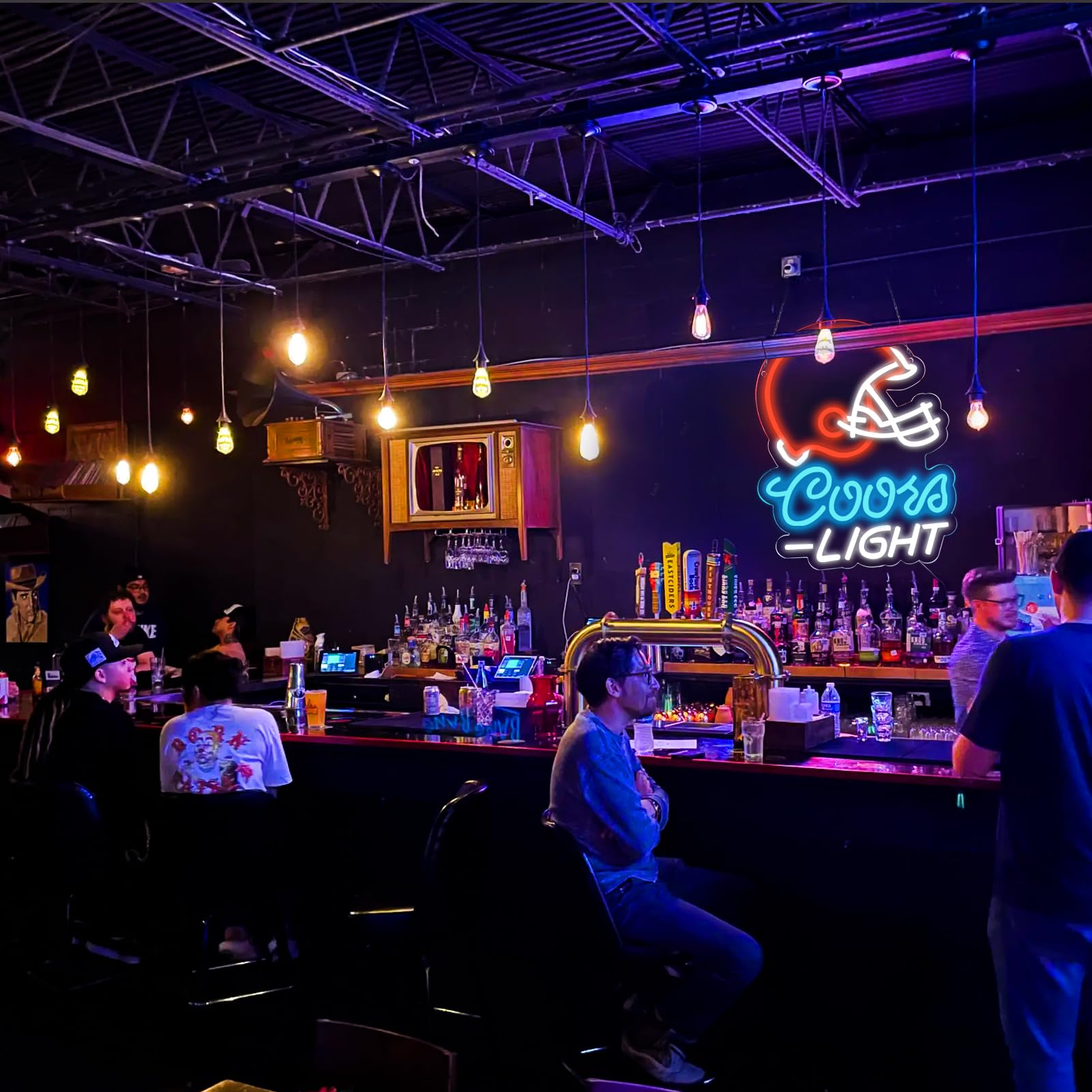 Insegna Luminosa Al Neon A Forma Di Casco Da Rugby, JFLLamp, Con Cavo USB, Dimensioni 38,9x31 Cm, Per Camera Da Letto, Bar, Regalo Sportivo.