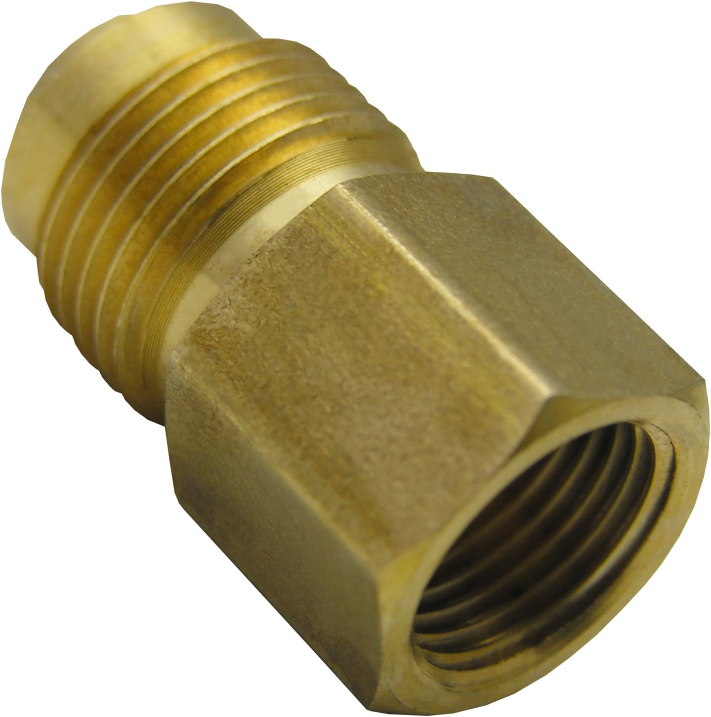 LASCO 17-5833 3/8-Inch Female Flare by 1/2-Inch Male Flare Brass Adapter,1-Pack