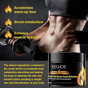 Cellulite Removal Body Fat Burning Cream Slimming Lose Weight Anti-Cellulite, Fat Burning Cream for Belly, Hot Cream, Natural Sweat Workout Enhancer Gel, Slim Shaping Cream, for Men or Women 50g