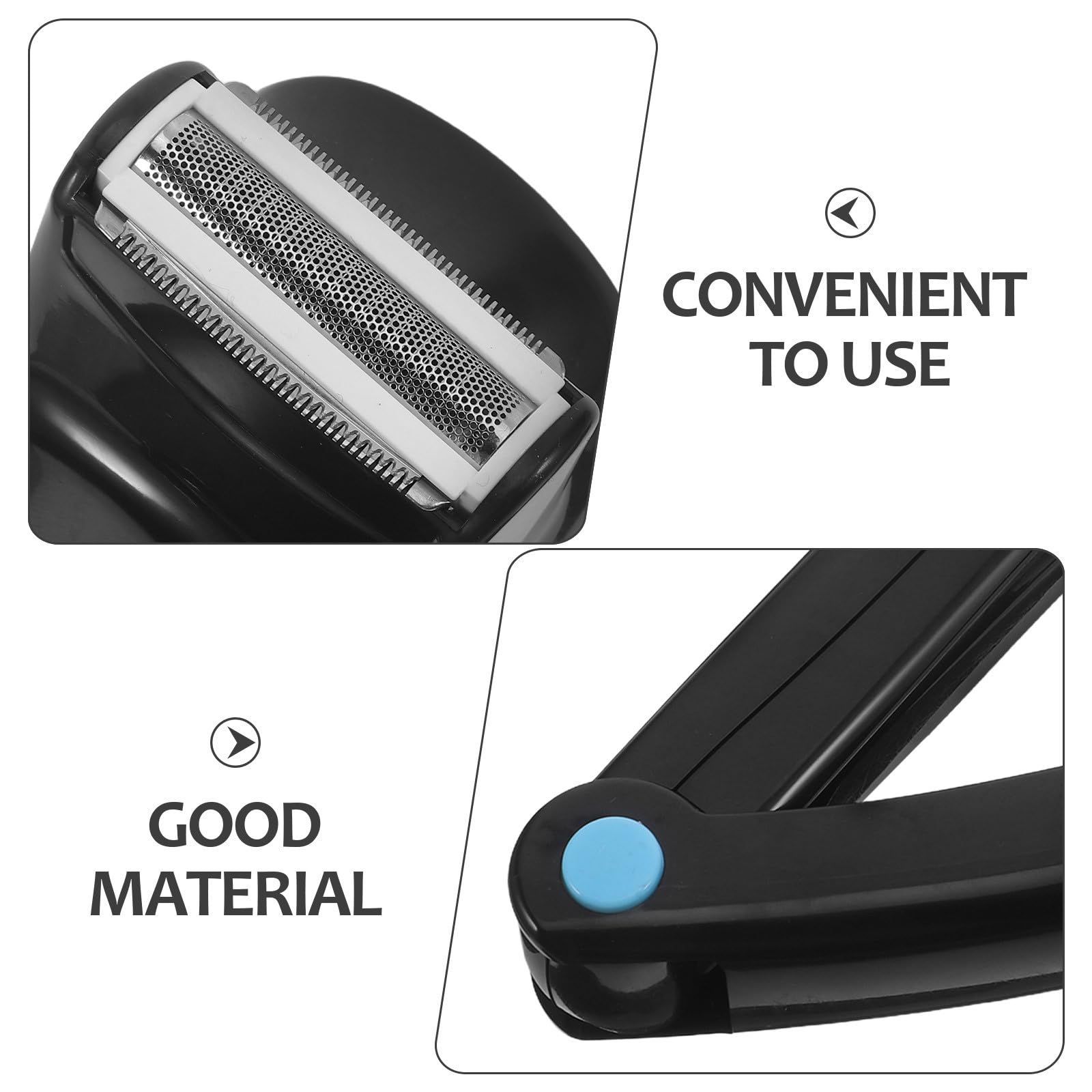 Depiladora Eléctrica de Espalda para Hombres Negra Material Abs, Afeitadora Corporal Portátil y Fácil de Manejar Vello