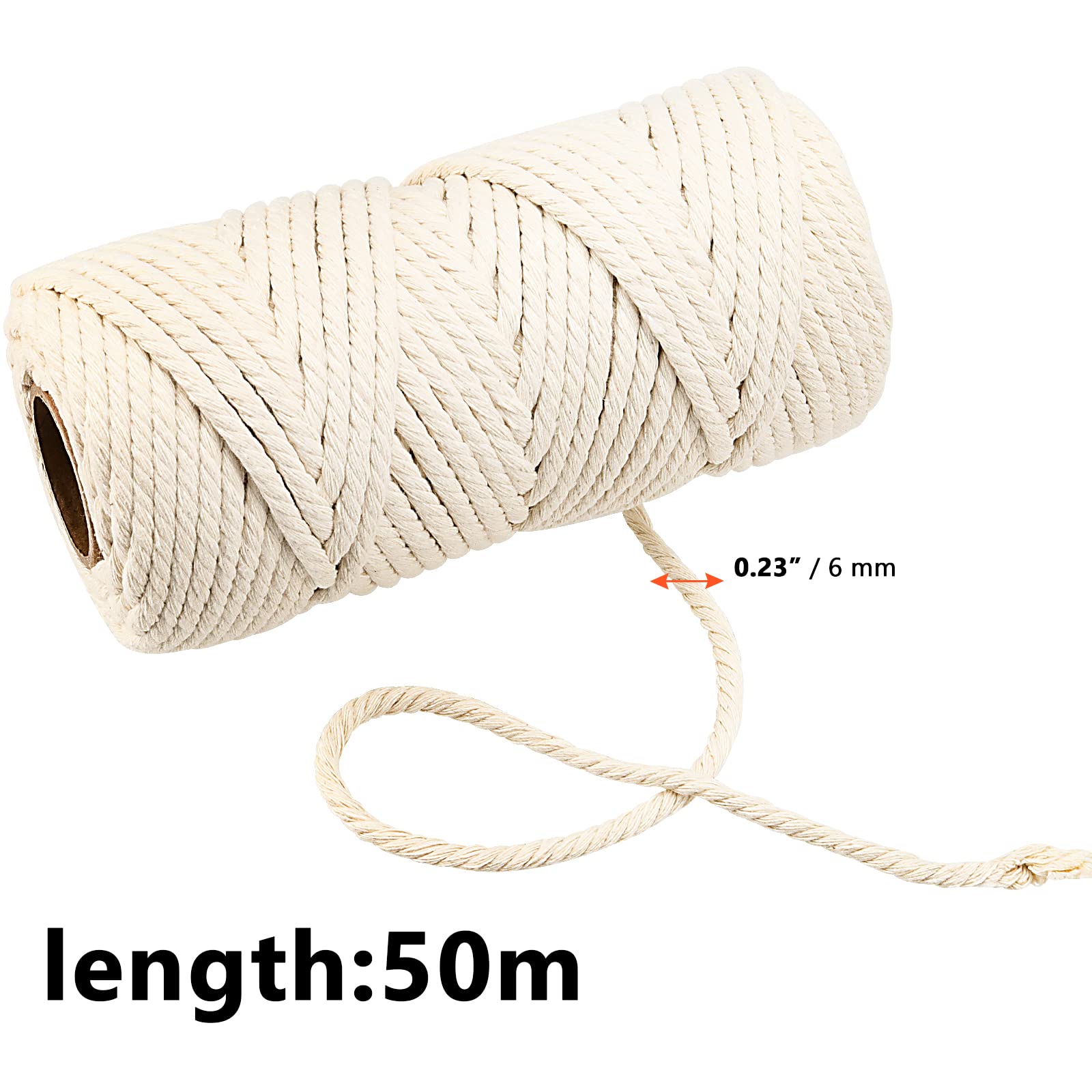 SINJEUN Macrame Cord 6mm - Image 2