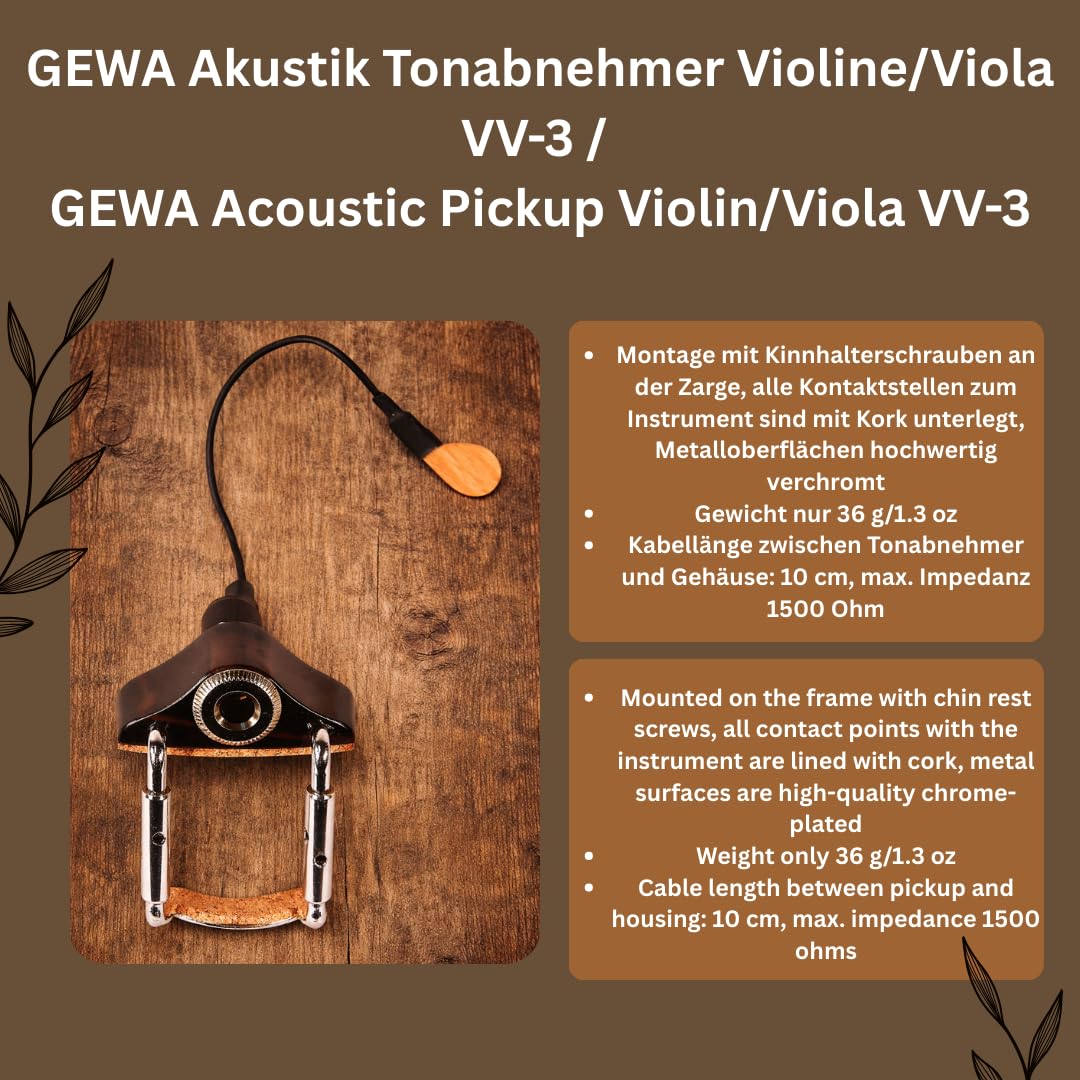 GEWA Pickup VV-3 per violino e viola