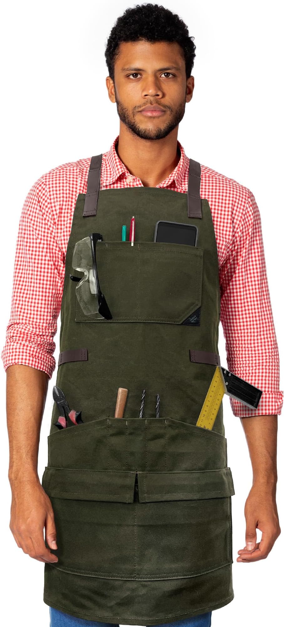 Woodwork Apron - 12 Pockets, Cross Back