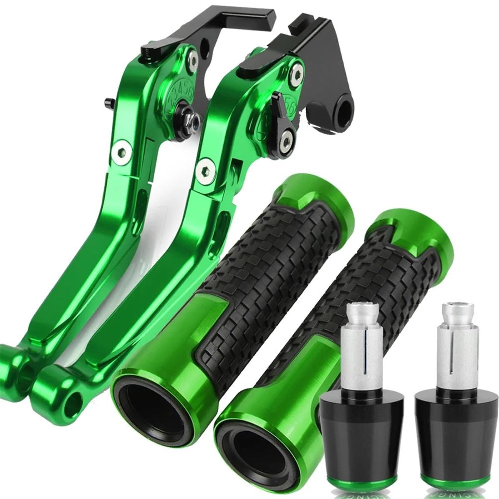 VTAIEX Motorbike Accessories Motorcycle Clutch Brake Master Levers Kit for Ducati MULTISTRADA 1200 1200S 1200GT 2010 2011 2012 2013 2014 2015 2016(Green)