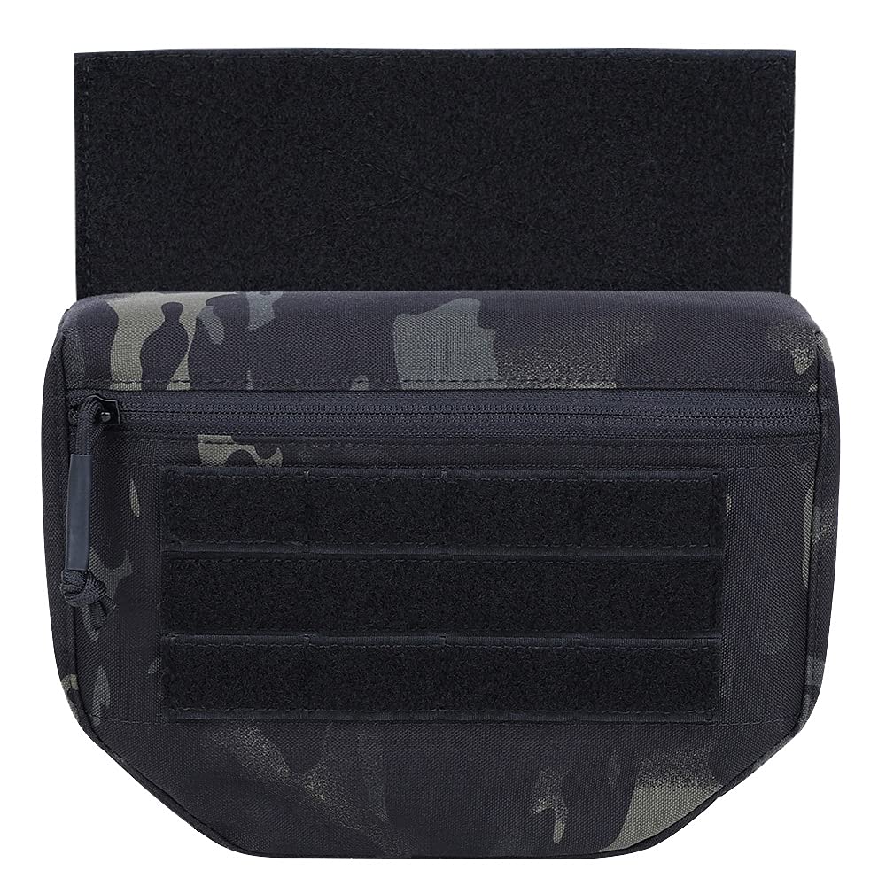 KRYDEX Tactical Dump Drop Pouch with Hook and Loop for JPC CPC AVS Vest Utility Tool Bag Airsoft Paintball