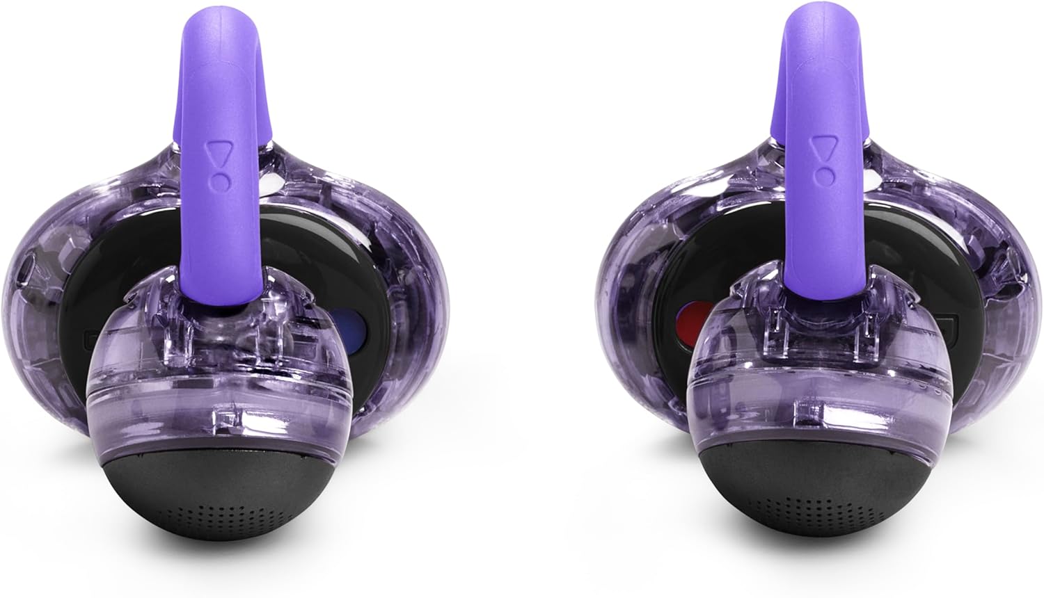 JBL Soundgear Clips - True Wireless Open-Ear Headphones, Dynamic Sound with bass Boost, All-Day Comfort, 4-mic Crisp, Clear Calls 2.0 with AI-Trained Algorithm, IP54 Water and dust Resistant (Purple)