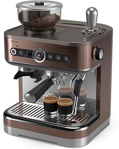Miniatura 2 de PHILIPS Barista Brew - Máquina de café espresso semiautomática - Espresso individual y doble + botón americano, contenedor doble de frijoles de 9.88