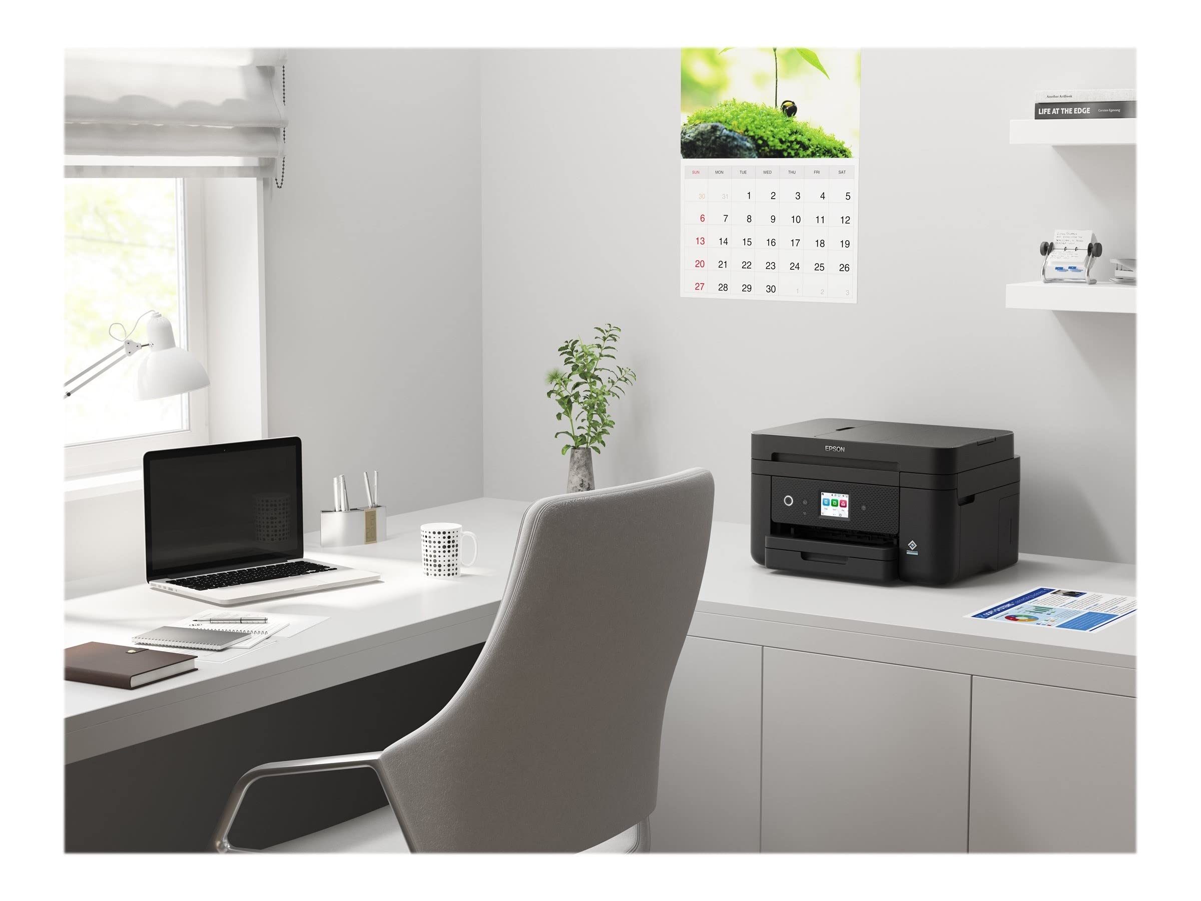 Epson Workforce WF-2960DWF 4-in-1 Tinten-Multifunktionsgerät (Druck & Avery Zweckform 2563 Drucker-/Kopierpapier (500 Blatt, 90 g/m², DIN A4 Papier, hochweiß, für alle Drucker) 1 Pack