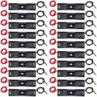 AEDIKO 20pcs AA Battery Holder 1x1.5V AA Battery Holder AA Battery Holder with Leads Wires