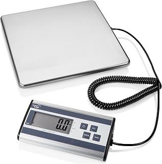 SmartWeigh Heavy Duty Digital Postal Scale 440 lb Capacity 6 oz Accuracy Tare Hold Stainless Steel Platform