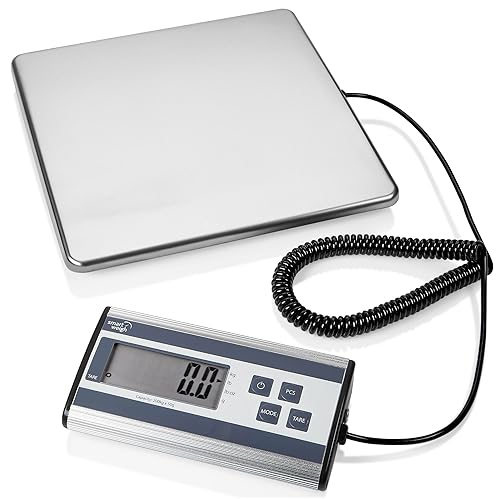 Miniatura 8 de Smart Weigh Báscula digital de envío postal, capacidad de 66 libras, legibilidad de 0.3 onzas, función de retención y tara, escala de alta