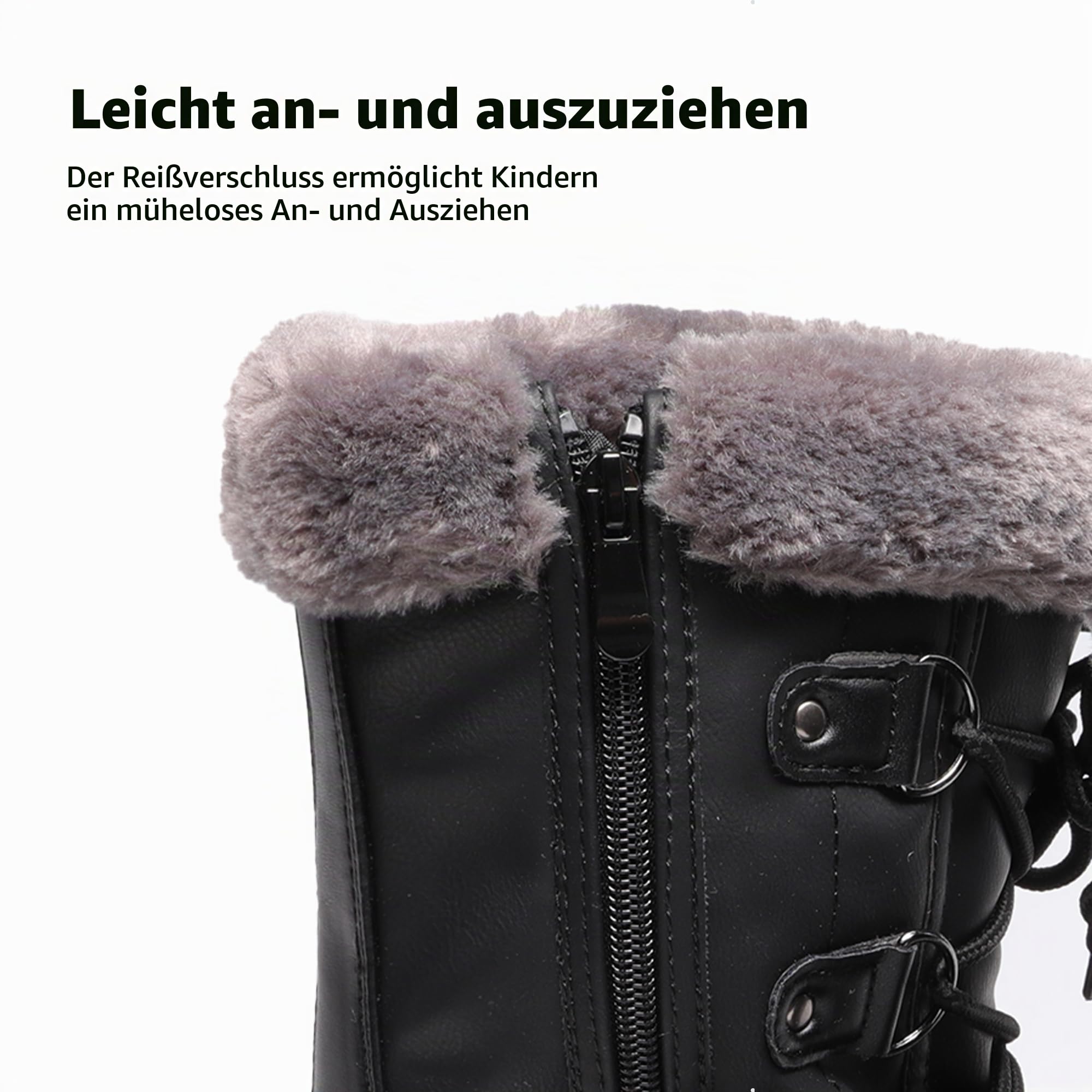 DREAM PAIRS Winterstiefel Jungen Mädchen