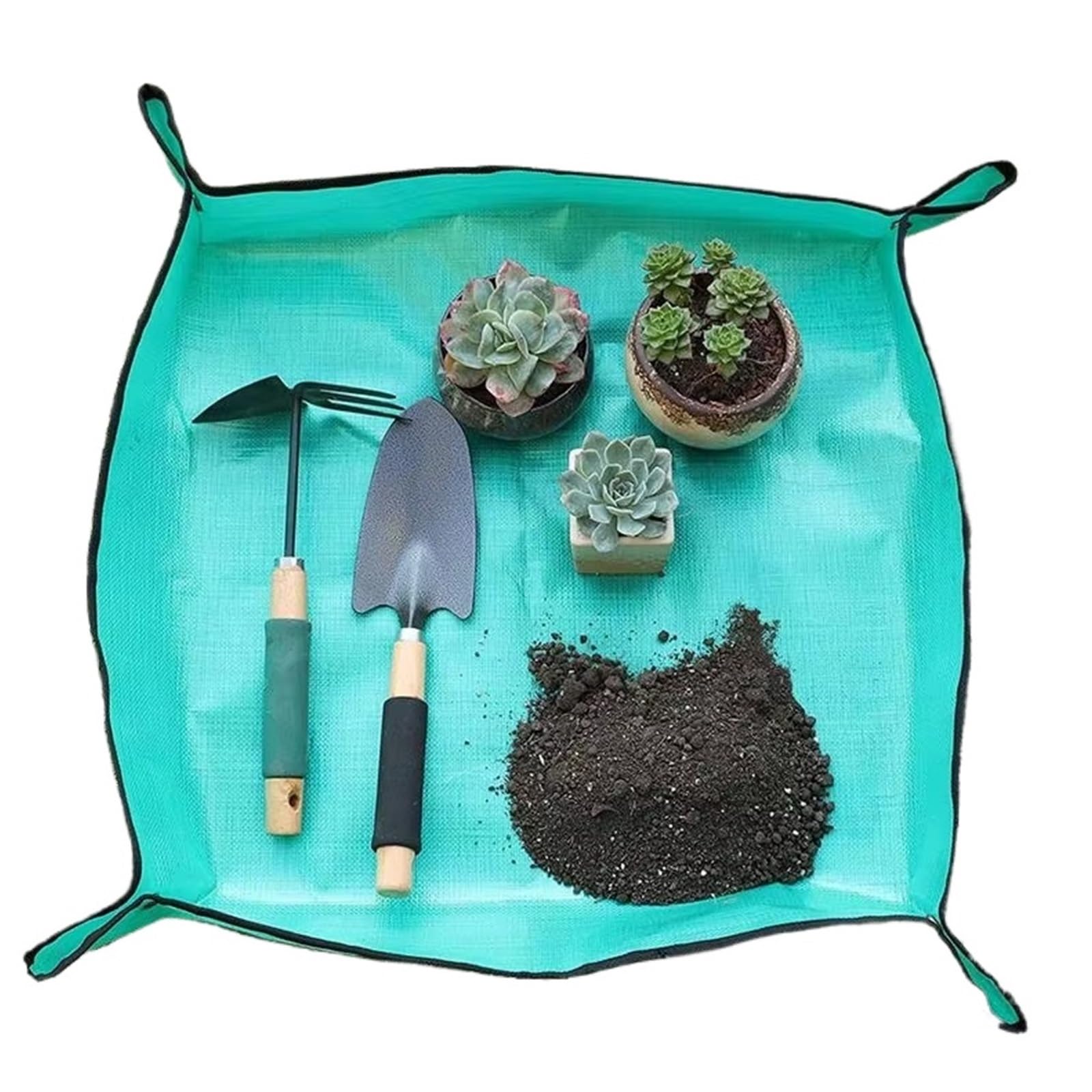 YXINAER Plant Repotting Mat 1 Pc Flower Pots Planting Mat Waterproof Transplanting Mats Foldable Plant Repotting Gardening 32-100cm(50x50CM)