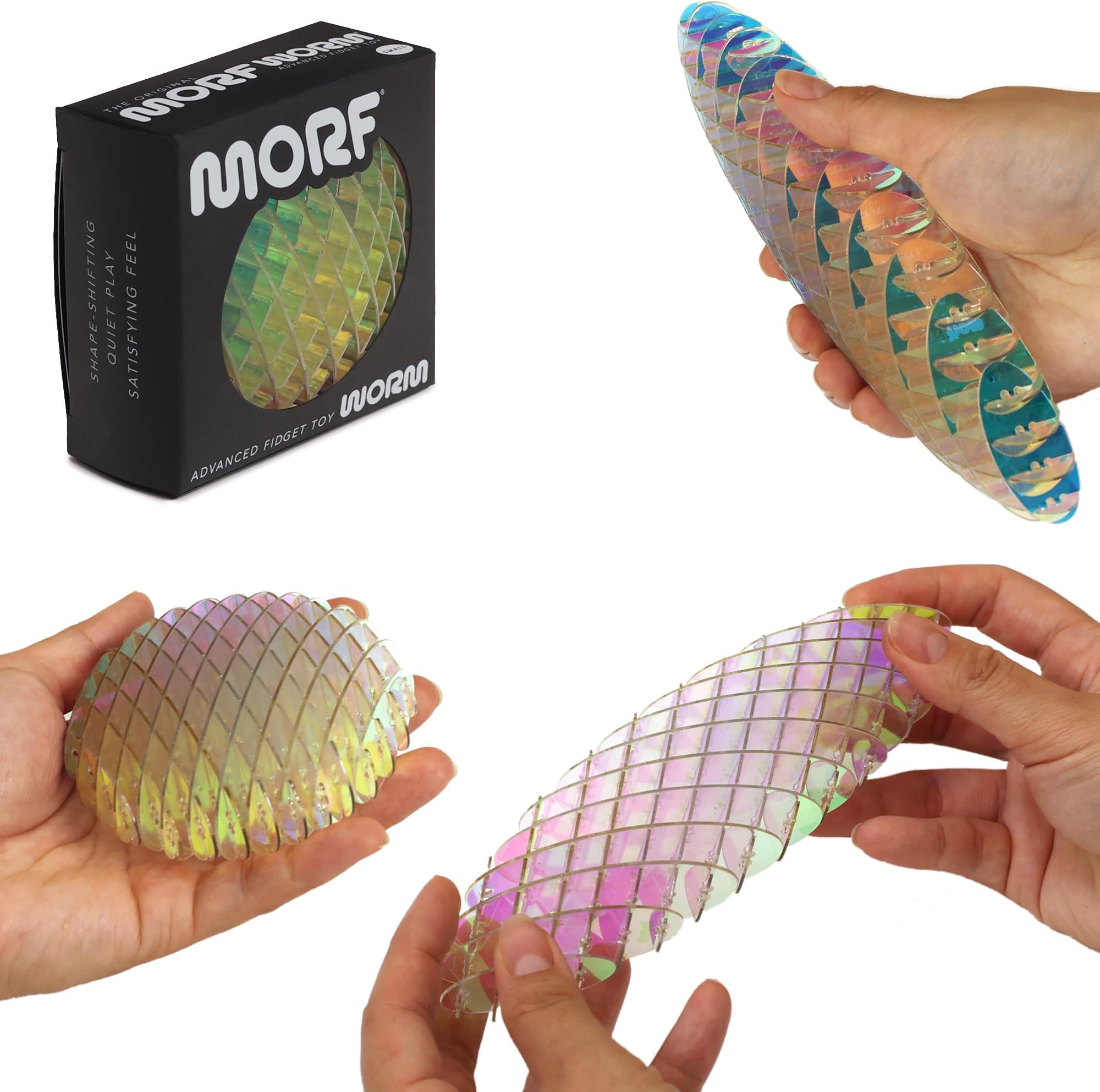 Morf Worm 3D Sensory Figgy Fidget Toy, Unicorn, Small | Quiet Fidget Toy: Sensory Figgy toy for focus and stress relief; satisfying tactile play for classrooms, desks, and travel